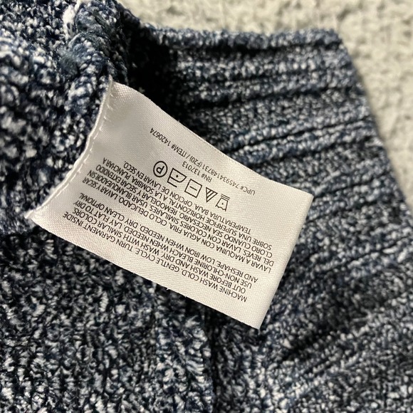 ORVIS V Neck Chenille Knit Sweater Women XL Blue Marled Long Sleeve Cozy Casual - Picture 8 of 10